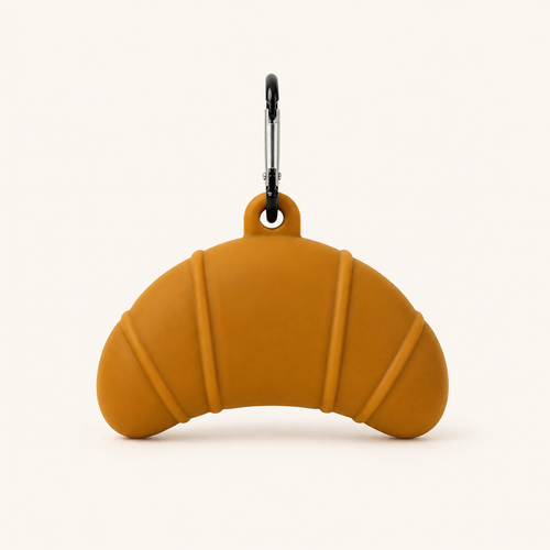 Croissant-shaped dog poop bag dispenser by Pup Social